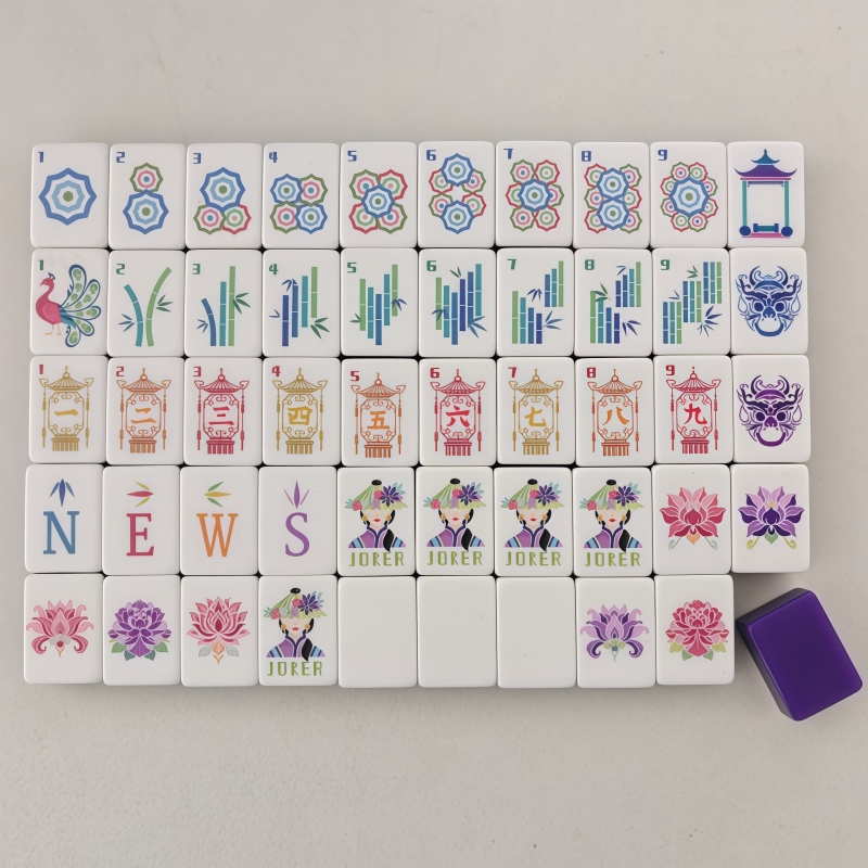 Board Game Mahjong - Nowy Zestaw Mahjong z Akrylu w