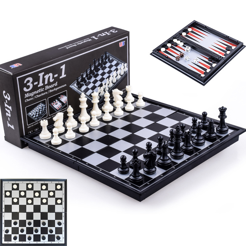 Board Game Vantage - Składana Magnetyczna Gra Szachowa 25CM Warcaby