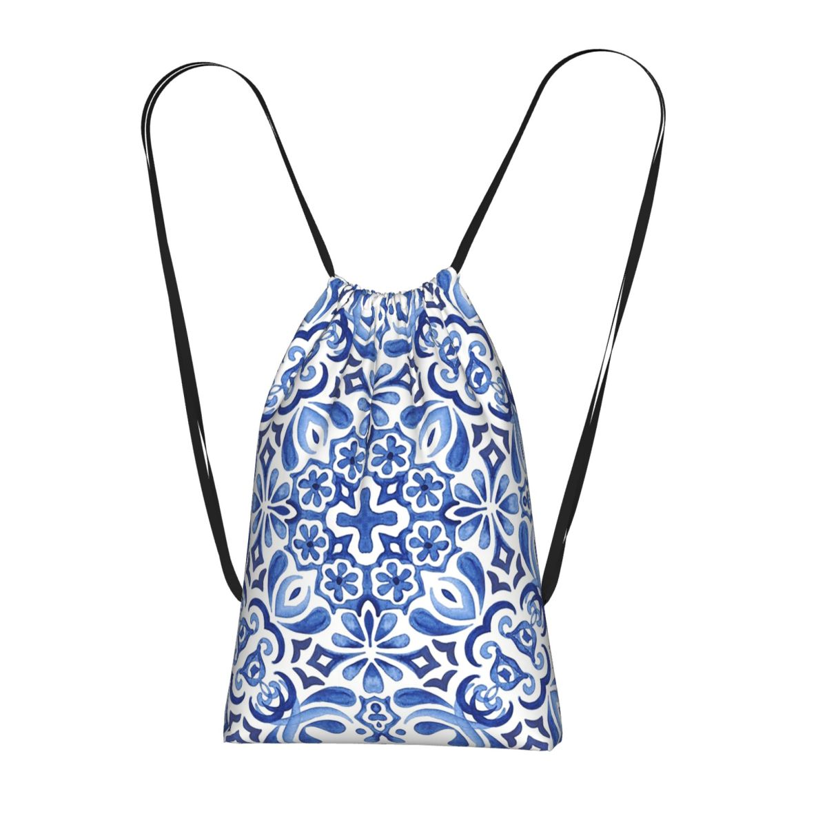 Tile Bag Drawstring - Plecak ze sznurkiem Azulejos z motywem