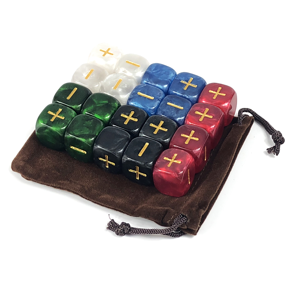 Board Game Arena - Kostki Fate z torbą 20 sztuk
