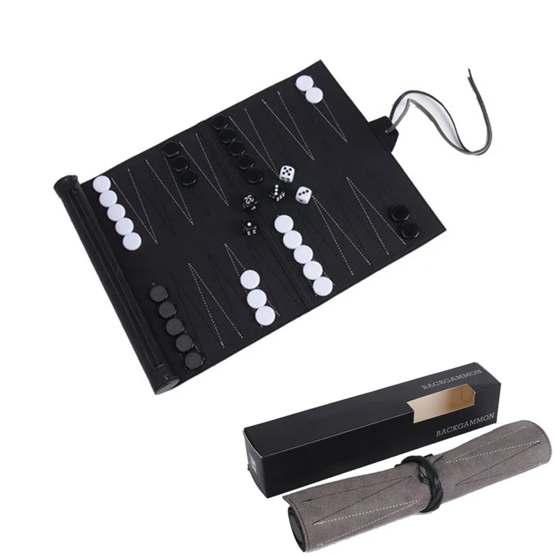 Board Game Vantage - Zwijane zestawy Backgammon Przenośny podróżny zestaw
