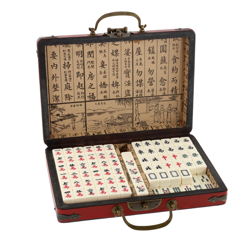 Board Game Vantage - Zestaw do Mahjonga z 144 płytkami,