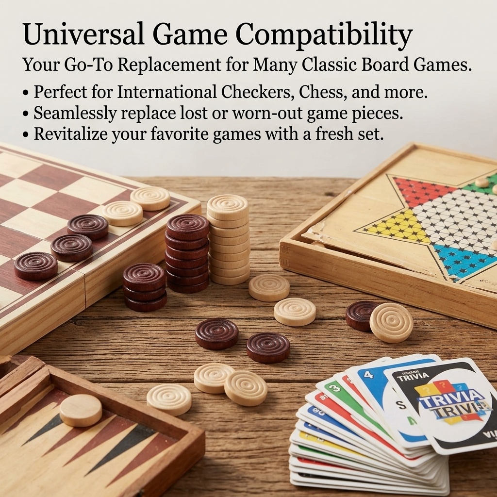 24 szt./zestaw Drewniane Okrąg – Board Game Vantage recenzja i cena