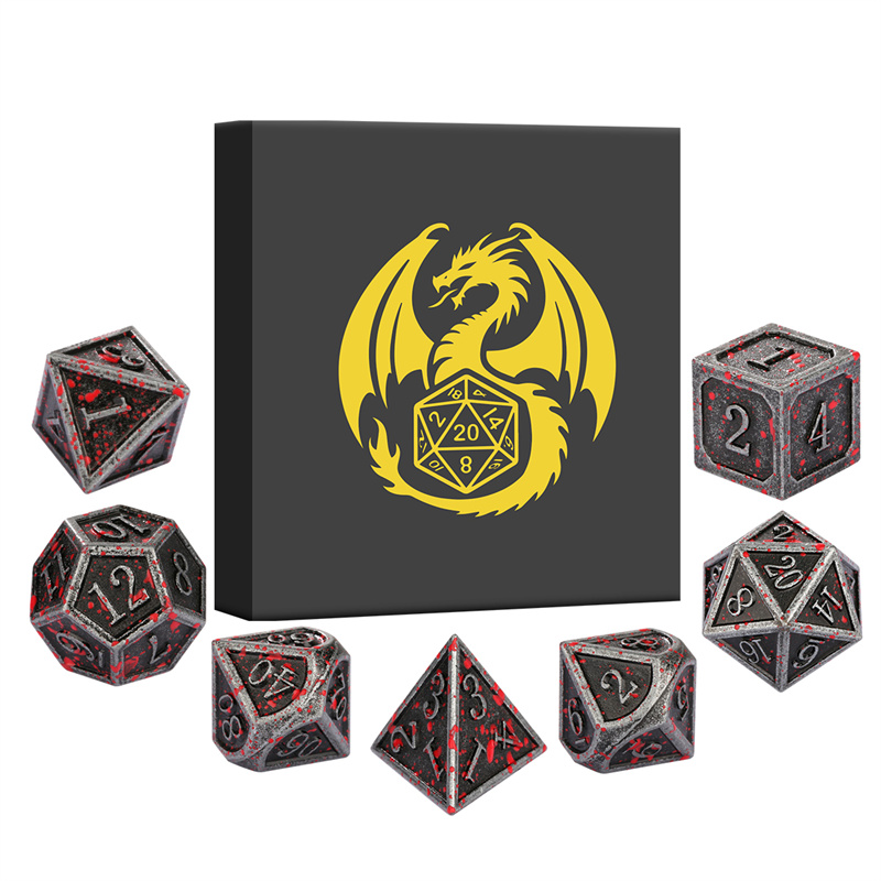 7 sztuk/zestaw Metalowe Kostki – Board Game Roleplay recenzja i cena