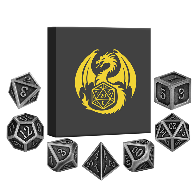7 sztuk/zestaw Metalowe Kostki – Board Game Roleplay recenzja i cena