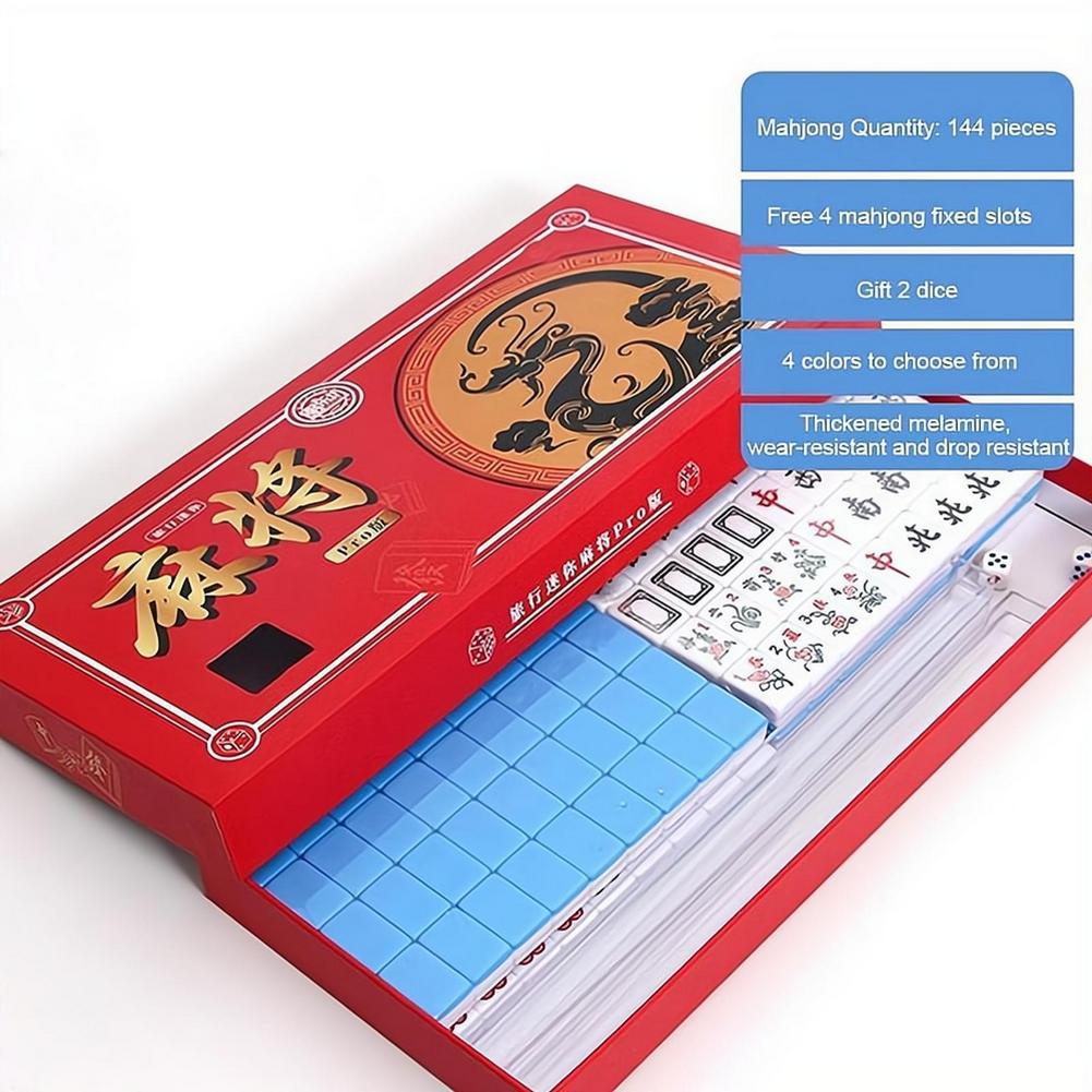 Przenośny Mini Zestaw Mahjong  – Board Game Mahjong recenzja i cena