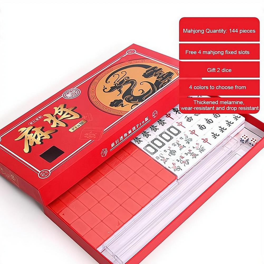 Przenośny Mini Zestaw Mahjong  – Board Game Mahjong recenzja i cena