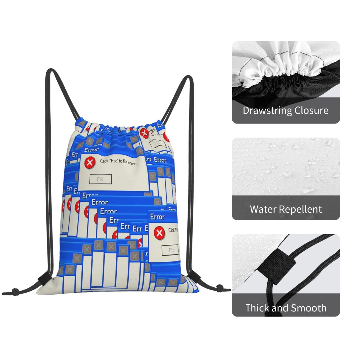 Plecak z motywem Windows XP, p – Tile Bag Drawstring recenzja i cena