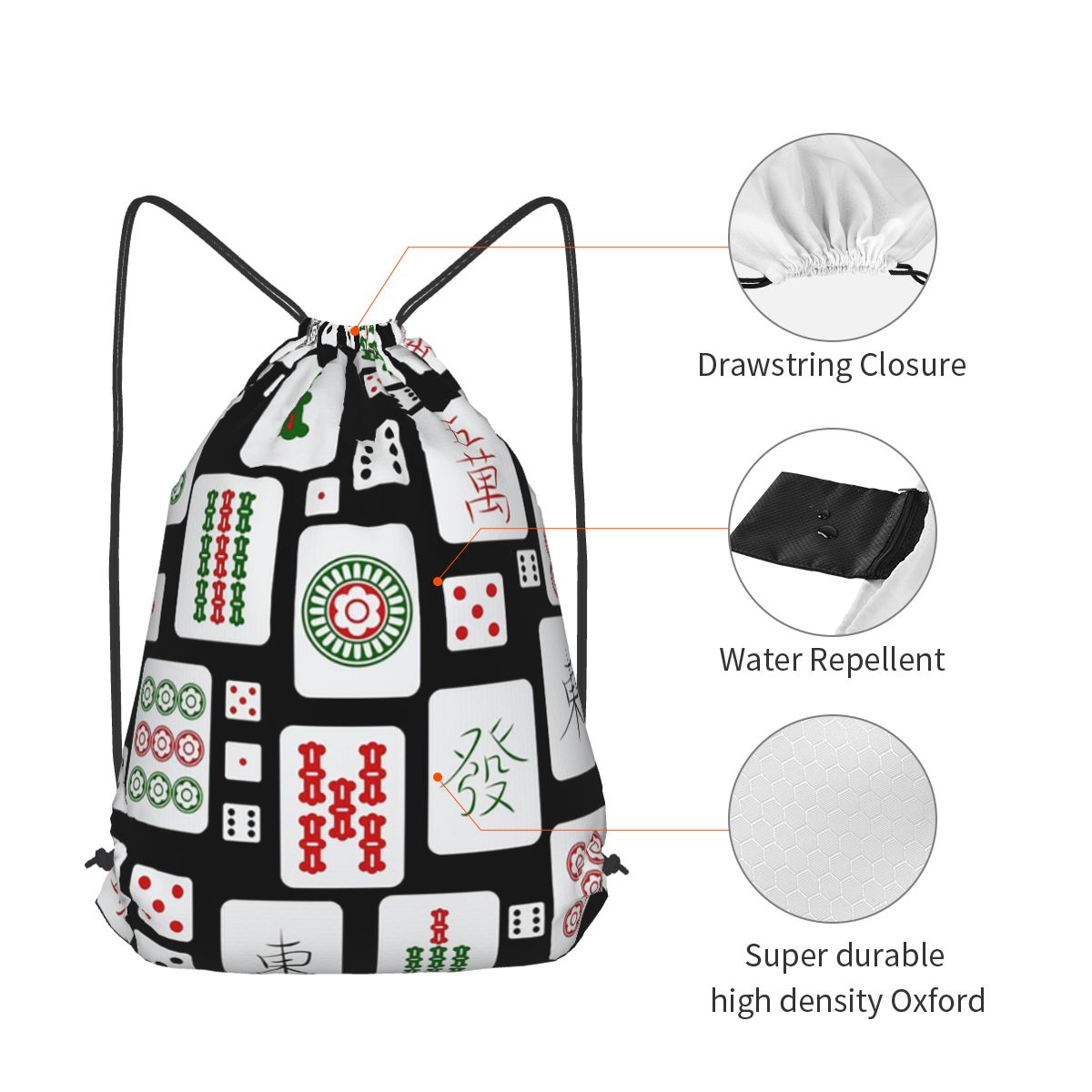 Plecak ze sznurkiem na kości d – Tile Bag Drawstring recenzja i cena