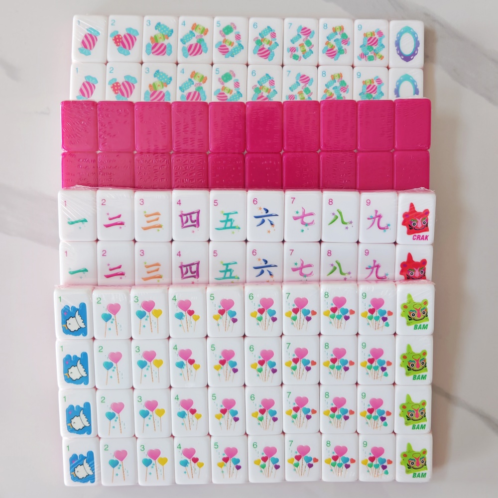 Różowo-czerwony, personalizowa – Board Game Mahjong recenzja i cena