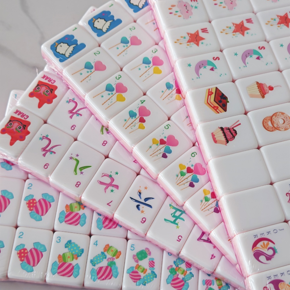 Różowo-czerwony, personalizowa – Board Game Mahjong recenzja i cena