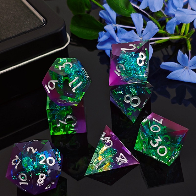 7PCS/Set Resin Dices Multi-sha – Board Game Roleplay recenzja i cena