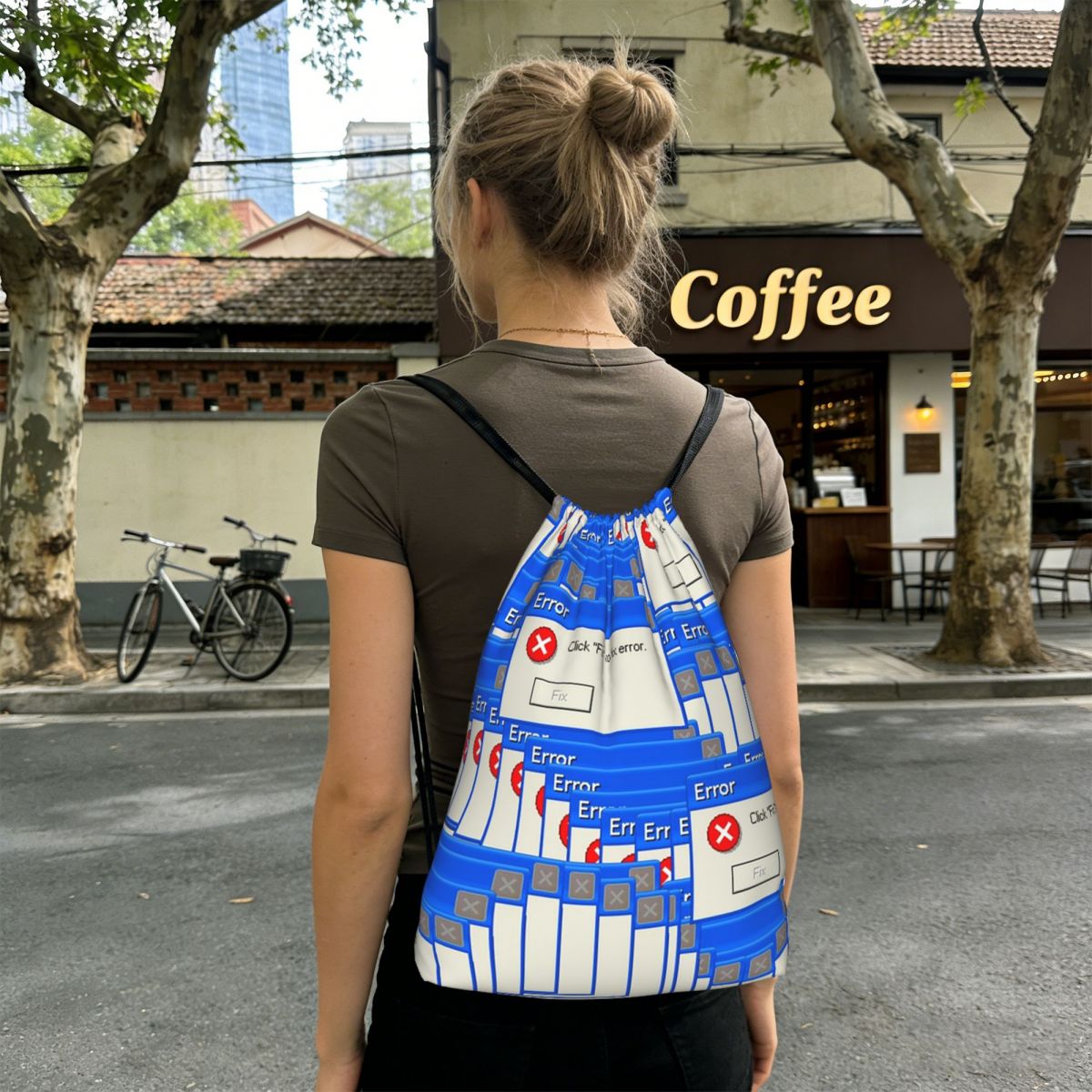 Błędny plecak ze sznurkiem w k – Tile Bag Drawstring recenzja i cena