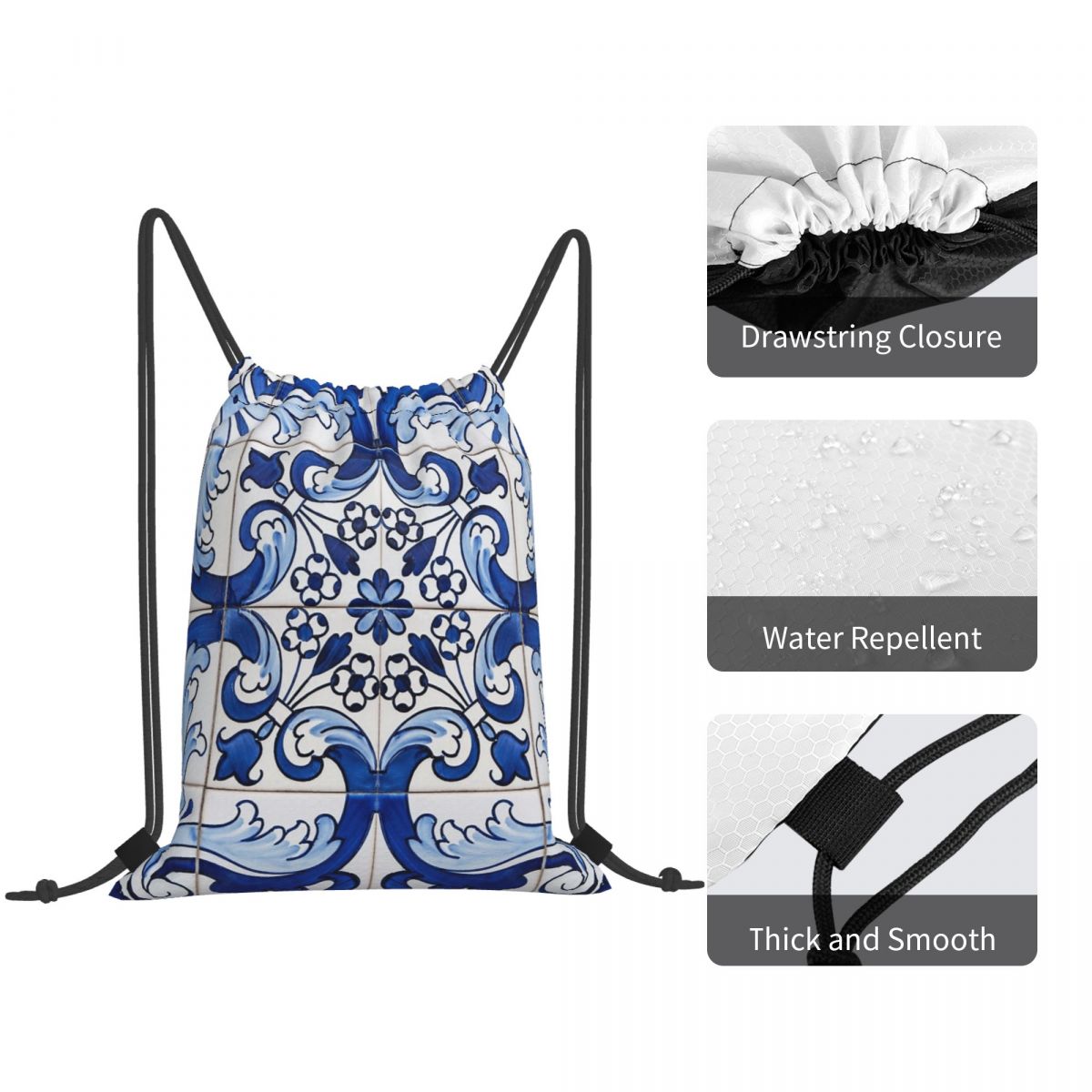 Antyczne Klasyczne Lisabonskie – Tile Bag Drawstring recenzja i cena