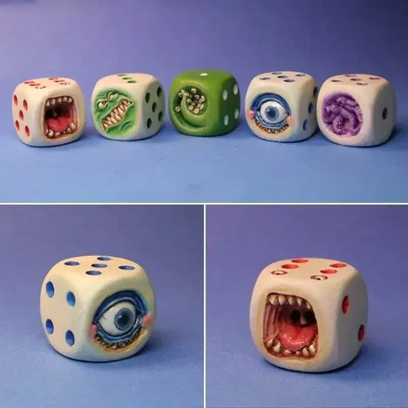 Zestaw kostek z żywicy Monster – Board Game Monster recenzja i cena