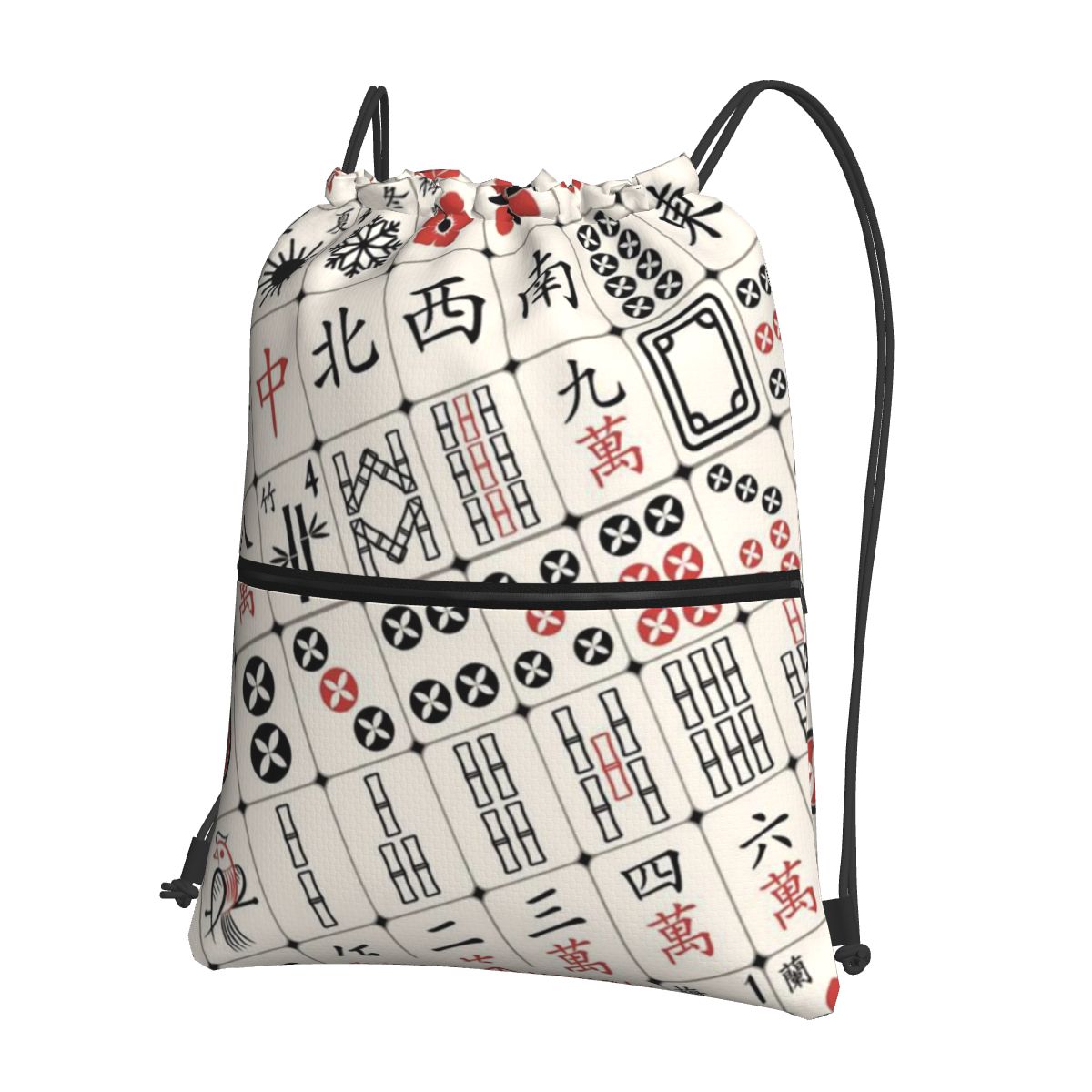 Plecaki z wzorami płytek Mahjo – Tile Bag Drawstring recenzja i cena