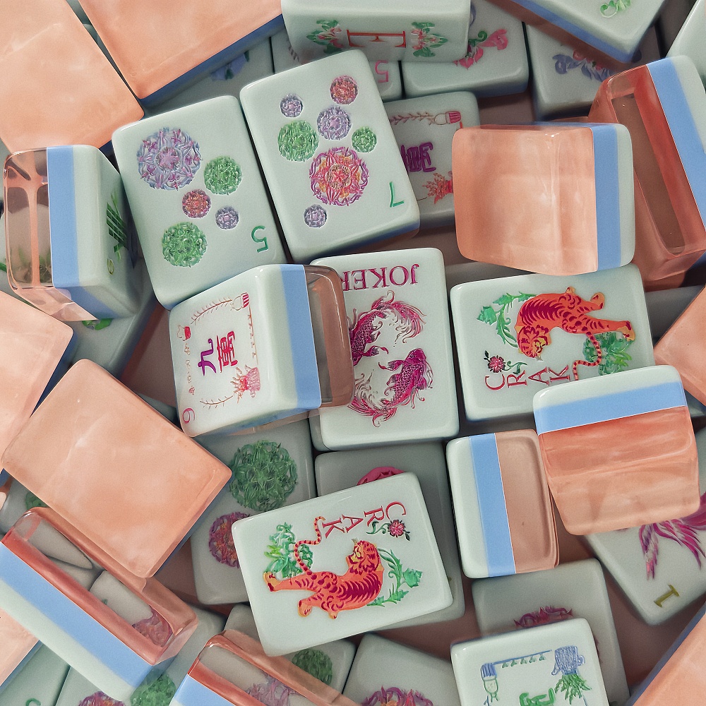 Grawerowany Perłowo-Różowy Akr – Board Game Mahjong recenzja i cena